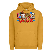 Pigment Peanut Butter love baseball Urban Hoodie - Zillion Design Studio