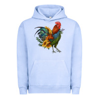 Pigment Grape Ice rooster with sunflowers Urban Hoodie - RanaPortraitStore