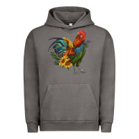 Rooster With Sunflowers Urban Hoodie | Teevron