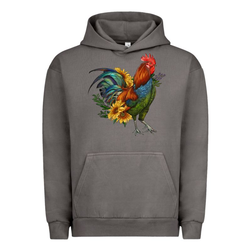Rooster With Sunflowers Urban Hoodie by RanaPortraitStore | Teevron