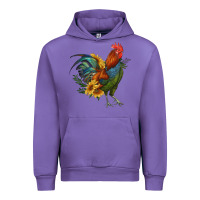Tulip rooster with sunflowers Urban Hoodie - RanaPortraitStore