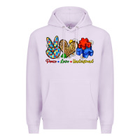 Lilac peace love understand Premium Hoodie - Zillion Design Studio