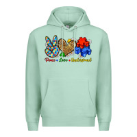 Seafoam peace love understand Premium Hoodie - Zillion Design Studio