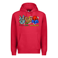 Cardinal peace love understand Premium Hoodie - Zillion Design Studio