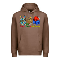 Chestnut peace love understand Premium Hoodie - Zillion Design Studio