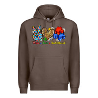 Coffee peace love understand Premium Hoodie - Zillion Design Studio