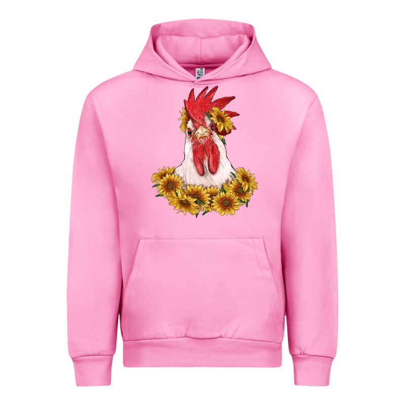 Rooster Head With Sunflowers Urban Hoodie by RanaPortraitStore | Teevron