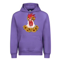 Tulip rooster head with sunflowers Urban Hoodie - RanaPortraitStore