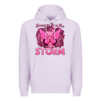Lilac Stronger Than The Storm Breast Cancer Premium Hoodie - texasbilliewilder