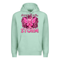Seafoam Stronger Than The Storm Breast Cancer Premium Hoodie - texasbilliewilder