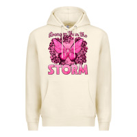Tofu Stronger Than The Storm Breast Cancer Premium Hoodie - texasbilliewilder