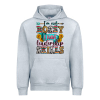 Heather Grey i'm not bossy i have leadership skills Urban Hoodie - Zillion Design Studio