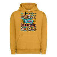 Pigment Peanut Butter i'm not bossy i have leadership skills Urban Hoodie - Zillion Design Studio