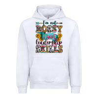 White i'm not bossy i have leadership skills Urban Hoodie - Zillion Design Studio