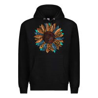 Black fall tooled lather leopard Premium Hoodie - RanaPortraitStore