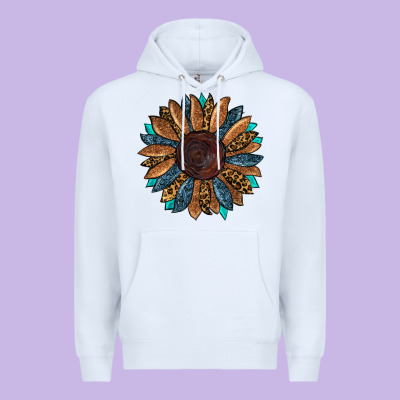 Fall Tooled Lather Leopard Premium Hoodie Designed By Ranaportraitstore