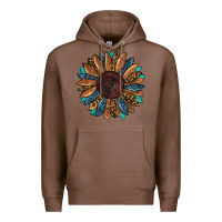 Chestnut fall tooled lather leopard Premium Hoodie - RanaPortraitStore