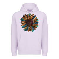 Lilac fall tooled lather leopard Premium Hoodie - RanaPortraitStore