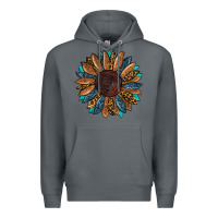 Rock fall tooled lather leopard Premium Hoodie - RanaPortraitStore