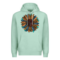 Seafoam fall tooled lather leopard Premium Hoodie - RanaPortraitStore