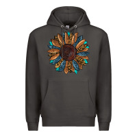 Smoke fall tooled lather leopard Premium Hoodie - RanaPortraitStore