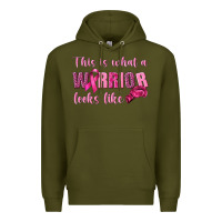 Army Green This Is What a Warrior Looks Like Premium Hoodie - texasbilliewilder