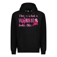 Black This Is What a Warrior Looks Like Premium Hoodie - texasbilliewilder