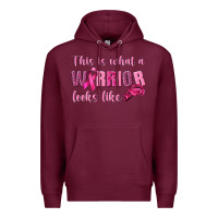 Burgundy This Is What a Warrior Looks Like Premium Hoodie - texasbilliewilder