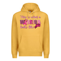 Mustard This Is What a Warrior Looks Like Premium Hoodie - texasbilliewilder