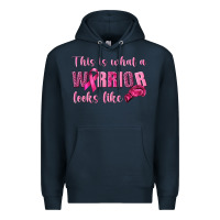 Navy This Is What a Warrior Looks Like Premium Hoodie - texasbilliewilder