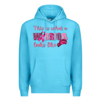Ocean Blue This Is What a Warrior Looks Like Premium Hoodie - texasbilliewilder