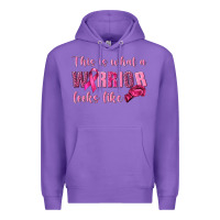 Purple This Is What a Warrior Looks Like Premium Hoodie - texasbilliewilder
