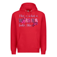 Red This Is What a Warrior Looks Like Premium Hoodie - texasbilliewilder