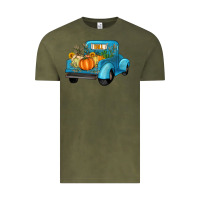 Vintage Olive fall truck Vintage Tee - Artiststas