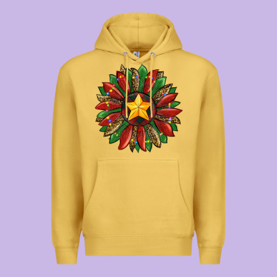 Christmas Sunflower Premium Hoodie Designed By Ranaportraitstore