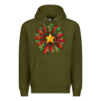 Army Green christmas sunflower Premium Hoodie - RanaPortraitStore