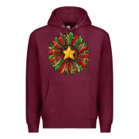 Burgundy christmas sunflower Premium Hoodie - RanaPortraitStore
