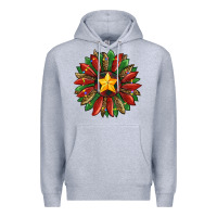 Heather Grey christmas sunflower Premium Hoodie - RanaPortraitStore