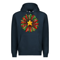 Navy christmas sunflower Premium Hoodie - RanaPortraitStore
