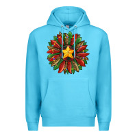 Ocean Blue christmas sunflower Premium Hoodie - RanaPortraitStore