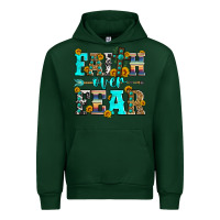 Forest Green faith over fear Urban Hoodie - Zillion Design Studio
