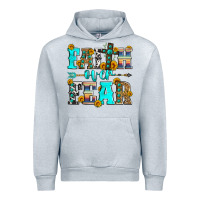 Heather Grey faith over fear Urban Hoodie - Zillion Design Studio