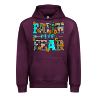 Mauve Wine faith over fear Urban Hoodie - Zillion Design Studio
