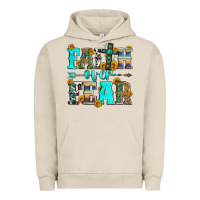 Pigment French Oak faith over fear Urban Hoodie - Zillion Design Studio