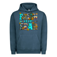 Pigment Midnight Navy faith over fear Urban Hoodie - Zillion Design Studio