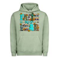 Pigment Oil Green faith over fear Urban Hoodie - Zillion Design Studio