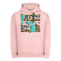 Pigment Salmon faith over fear Urban Hoodie - Zillion Design Studio