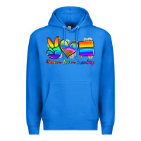 True Royal peace love equality Premium Hoodie - Zillion Design Studio