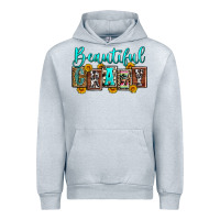 Heather Grey beautiful crazy Urban Hoodie - Zillion Design Studio