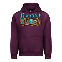Mauve Wine beautiful crazy Urban Hoodie - Zillion Design Studio